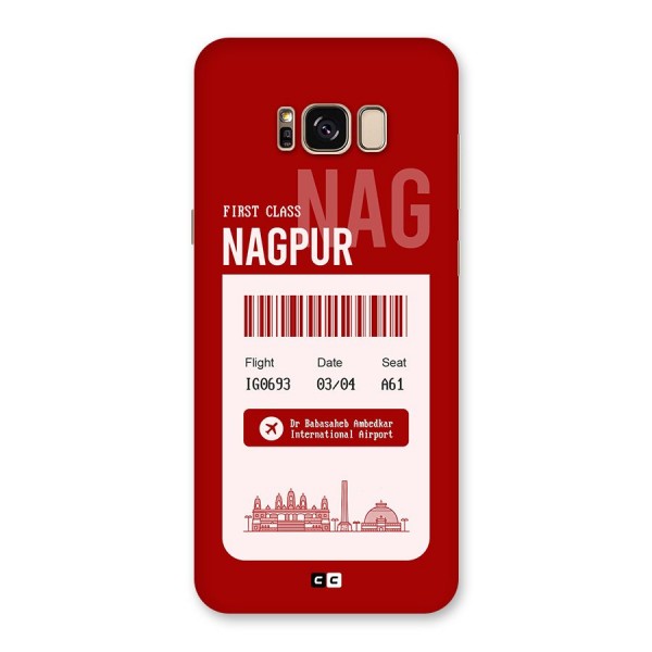 Nagpur Boarding Pass Back Case for Galaxy S8 Plus