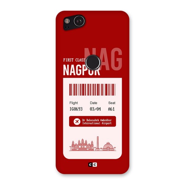 Nagpur Boarding Pass Back Case for Google Pixel 2