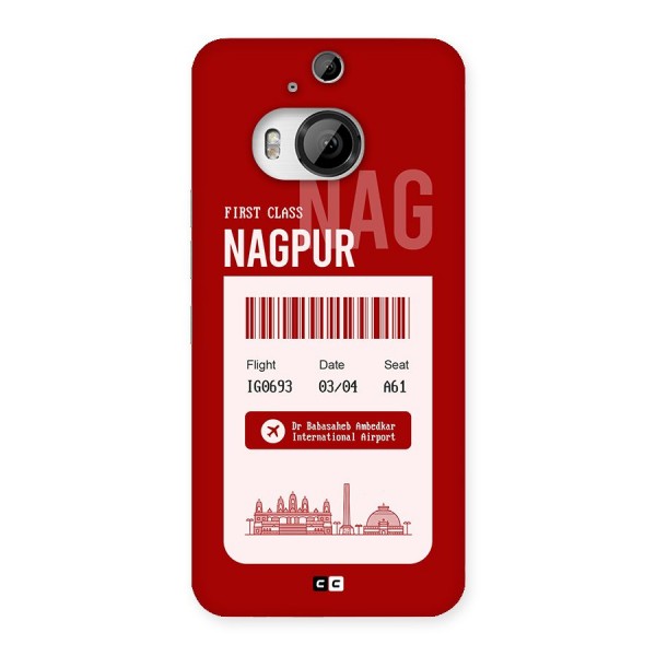 Nagpur Boarding Pass Back Case for HTC One M9 Plus