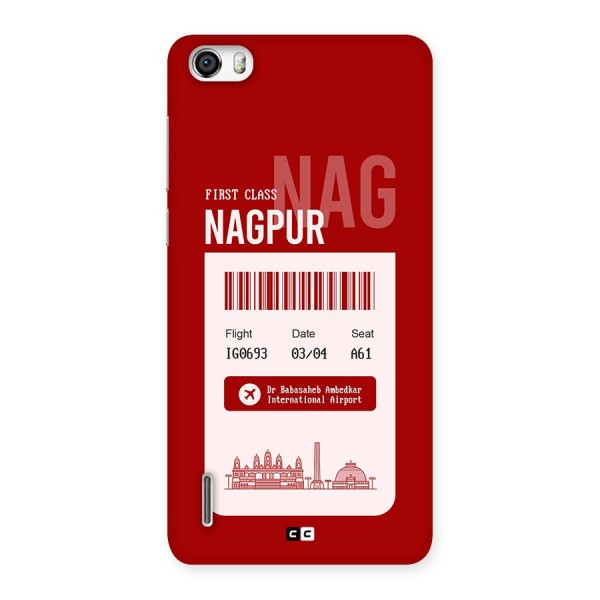 Nagpur Boarding Pass Back Case for Honor 6