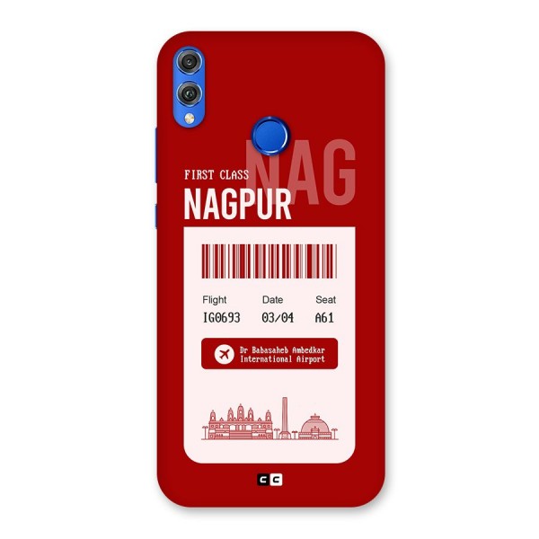 Nagpur Boarding Pass Back Case for Honor 8X