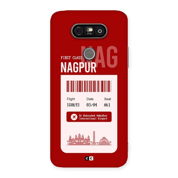 Nagpur Boarding Pass Back Case for LG G5