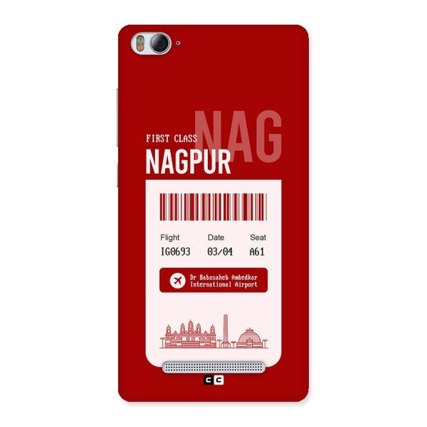 Nagpur Boarding Pass Back Case for Mi4i