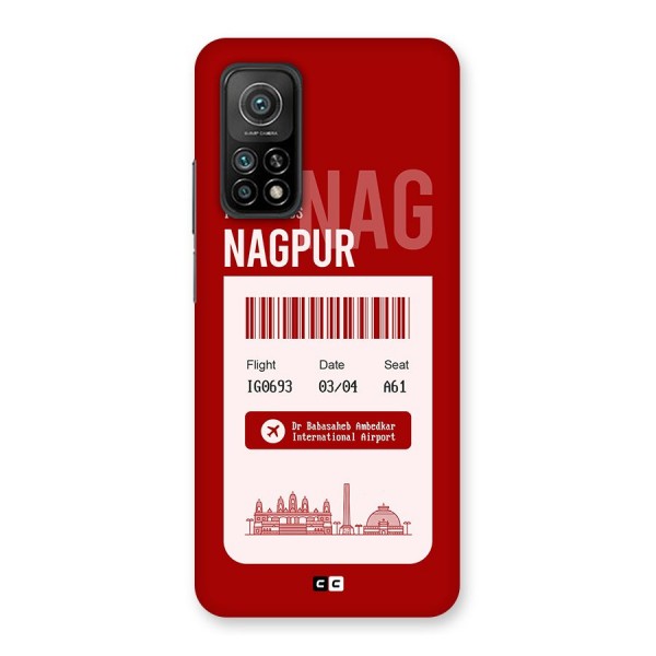 Nagpur Boarding Pass Back Case for Mi 10T Pro 5G