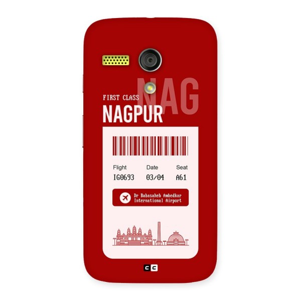 Nagpur Boarding Pass Back Case for Moto G