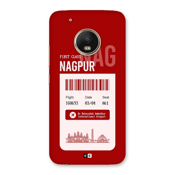 Nagpur Boarding Pass Back Case for Moto G5 Plus