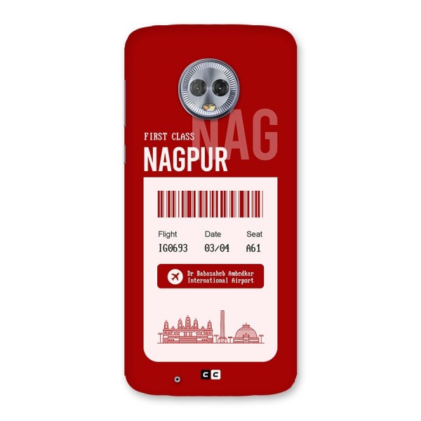 Nagpur Boarding Pass Back Case for Moto G6