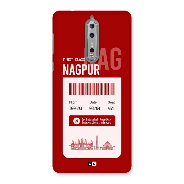 Nagpur Boarding Pass Back Case for Nokia 8