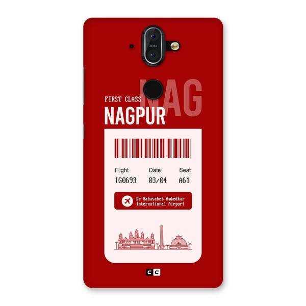 Nagpur Boarding Pass Back Case for Nokia 8 Sirocco