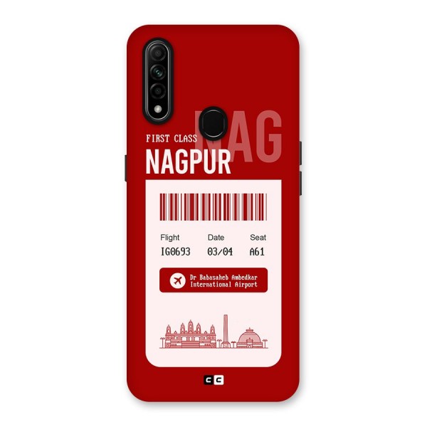 Nagpur Boarding Pass Back Case for Oppo A31