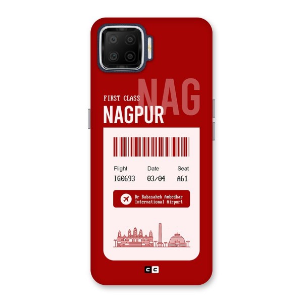 Nagpur Boarding Pass Back Case for Oppo F17