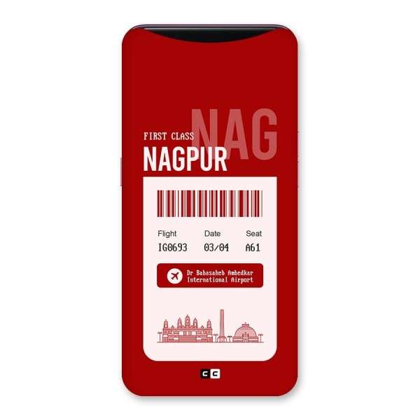 Nagpur Boarding Pass Back Case for Oppo Find X