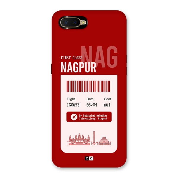 Nagpur Boarding Pass Back Case for Oppo K1