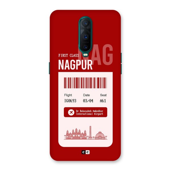 Nagpur Boarding Pass Back Case for Oppo R17 Pro