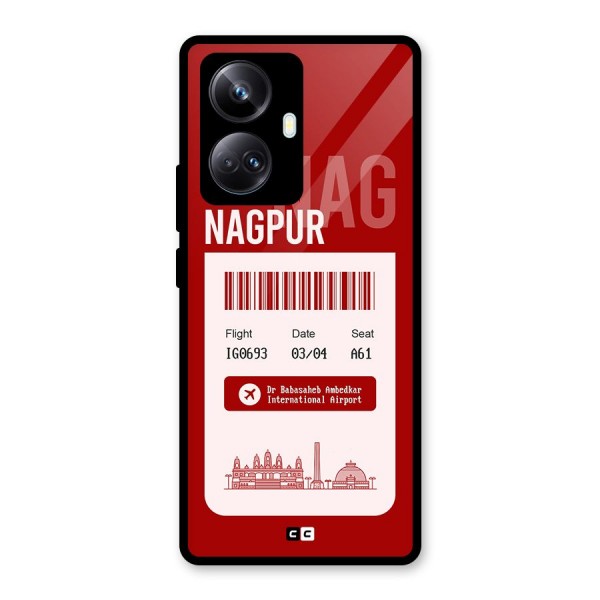 Nagpur Boarding Pass Glass Back Case for Realme 10 Pro Plus