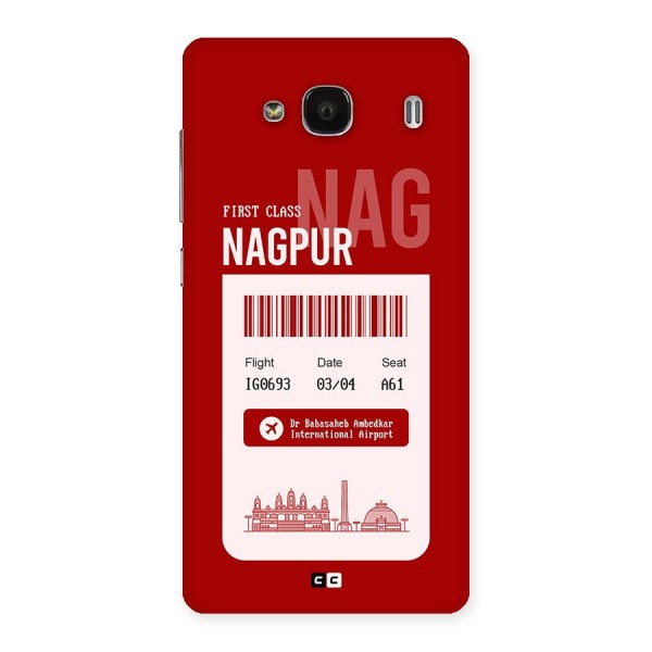 Nagpur Boarding Pass Back Case for Redmi 2s