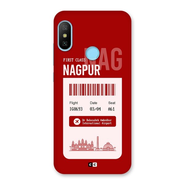 Nagpur Boarding Pass Back Case for Redmi 6 Pro