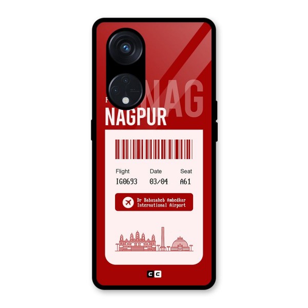 Nagpur Boarding Pass Glass Back Case for Reno8 T 5G