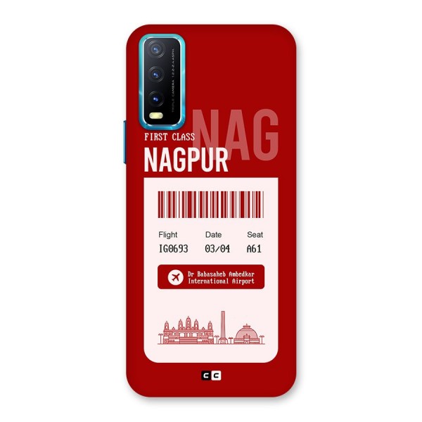 Nagpur Boarding Pass Back Case for Vivo Y12s