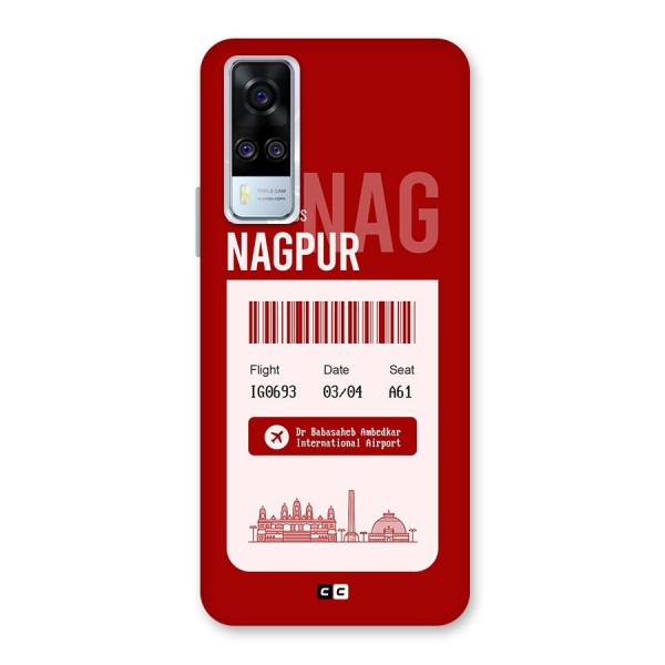 Nagpur Boarding Pass Back Case for Vivo Y51