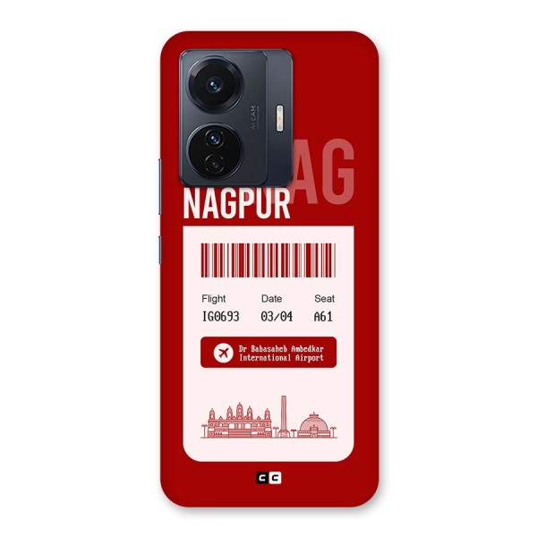 Nagpur Boarding Pass Back Case for Vivo iQOO Z6 Pro