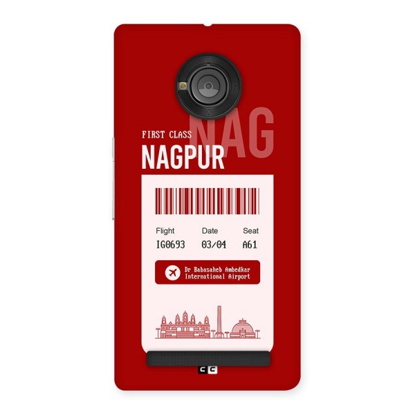 Nagpur Boarding Pass Back Case for Yuphoria