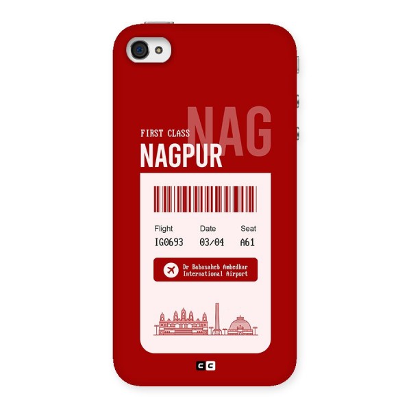 Nagpur Boarding Pass Back Case for iPhone 4 4s