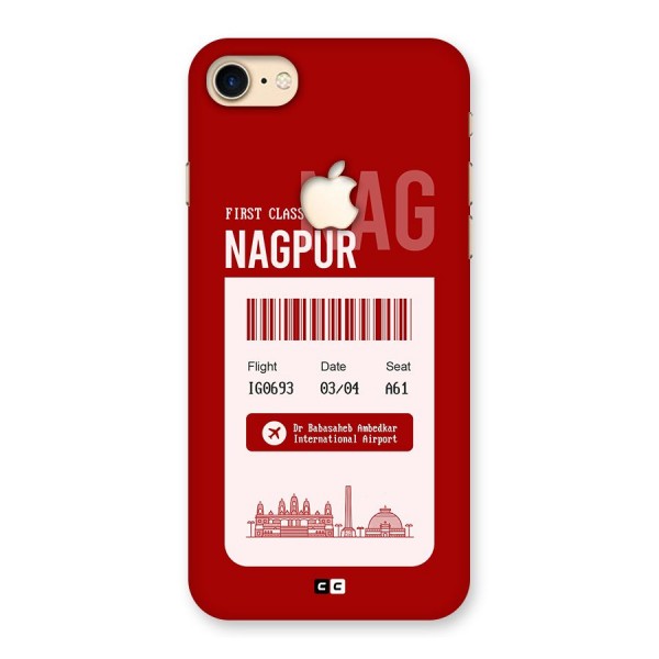 Nagpur Boarding Pass Back Case for iPhone 7 Apple Cut