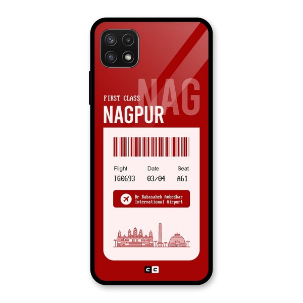 Nagpur Boarding Pass Glass Back Case for Galaxy A22 5G