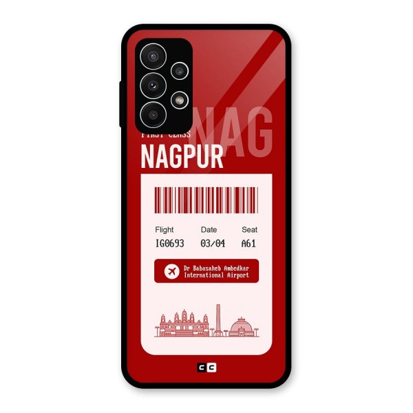 Nagpur Boarding Pass Glass Back Case for Galaxy A23