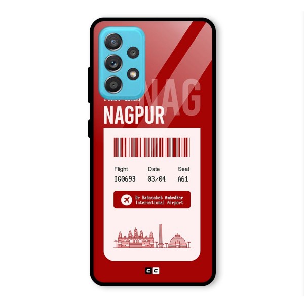 Nagpur Boarding Pass Glass Back Case for Galaxy A52s 5G