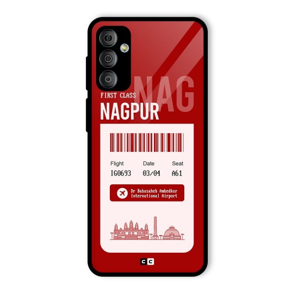 Nagpur Boarding Pass Glass Back Case for Galaxy F23