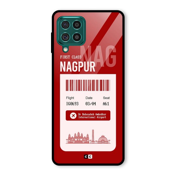 Nagpur Boarding Pass Glass Back Case for Galaxy F62