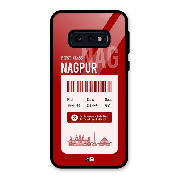 Nagpur Boarding Pass Glass Back Case for Galaxy S10e