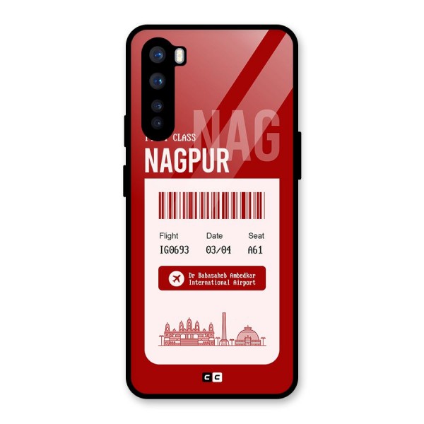 Nagpur Boarding Pass Glass Back Case for OnePlus Nord