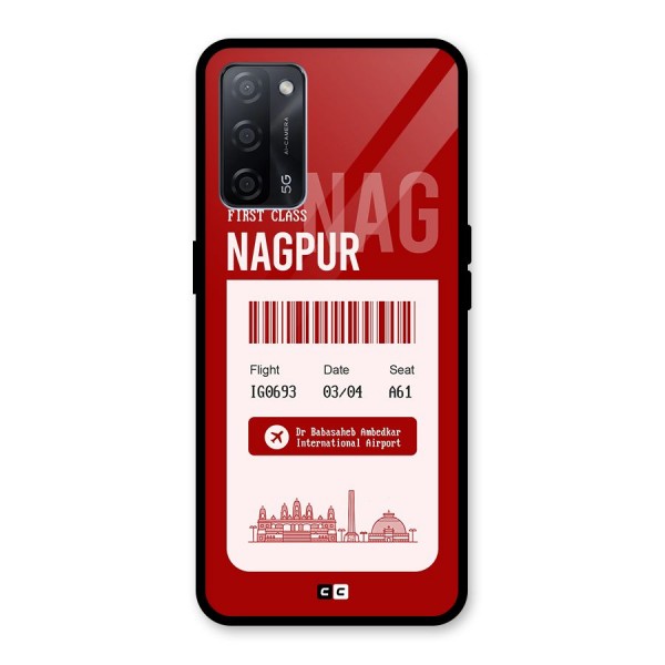 Nagpur Boarding Pass Glass Back Case for Oppo A53s 5G