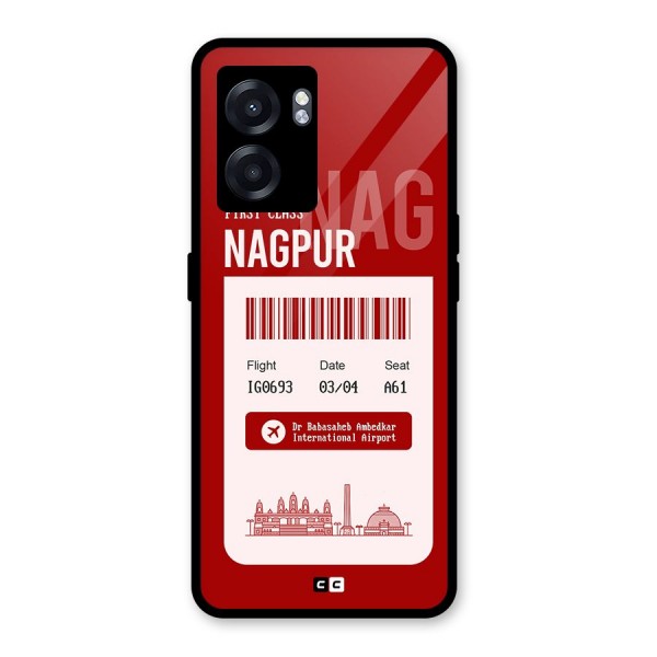 Nagpur Boarding Pass Glass Back Case for Oppo K10 (5G)