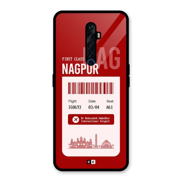 Nagpur Boarding Pass Glass Back Case for Oppo Reno2 Z