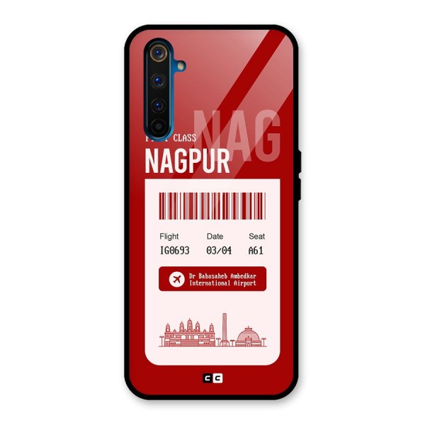 Nagpur Boarding Pass Glass Back Case for Realme 6 Pro