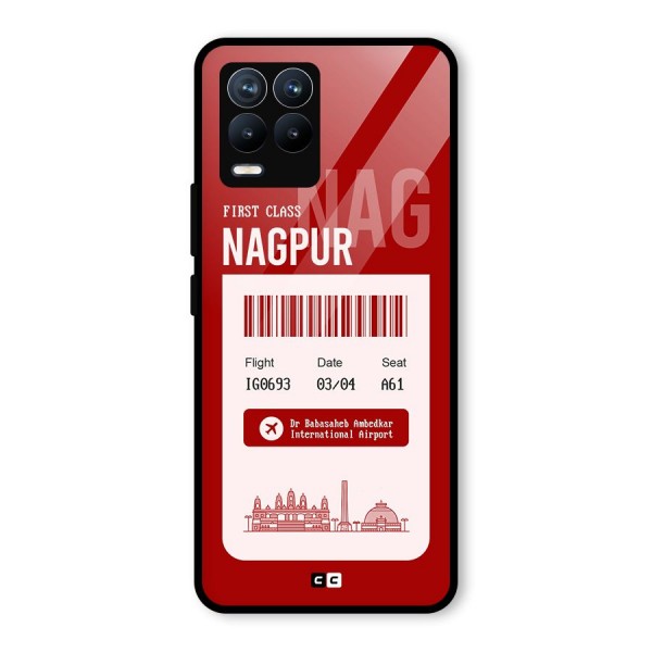 Nagpur Boarding Pass Glass Back Case for Realme 8