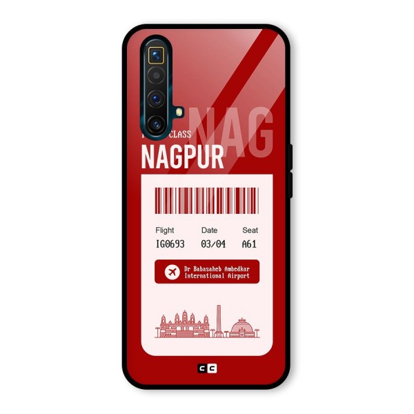 Nagpur Boarding Pass Glass Back Case for Realme X3 SuperZoom