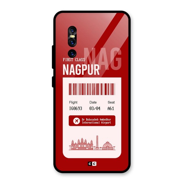 Nagpur Boarding Pass Glass Back Case for Vivo V15 Pro