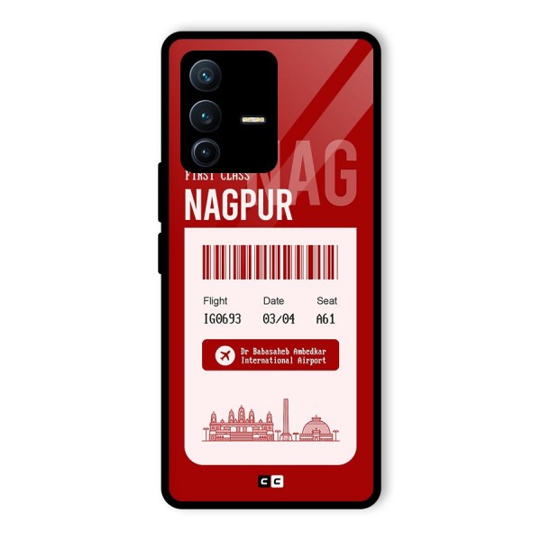 Nagpur Boarding Pass Glass Back Case for Vivo V23 Pro