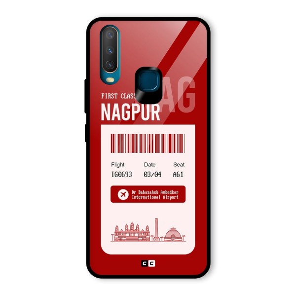 Nagpur Boarding Pass Glass Back Case for Vivo Y15