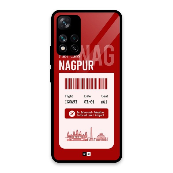 Nagpur Boarding Pass Glass Back Case for Xiaomi 11i 5G