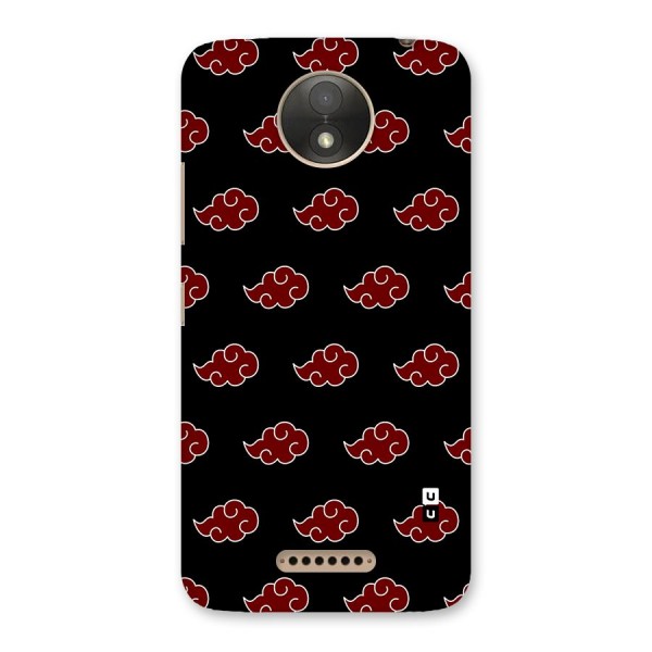 Naruto Akatsuki Pattern Back Case for Moto C Plus