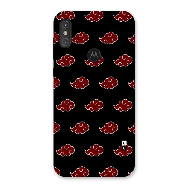 Naruto Akatsuki Pattern Back Case for Motorola One Power