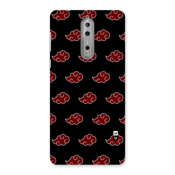 Naruto Akatsuki Pattern Back Case for Nokia 8