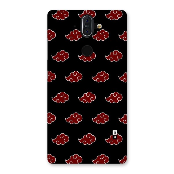 Naruto Akatsuki Pattern Back Case for Nokia 8 Sirocco