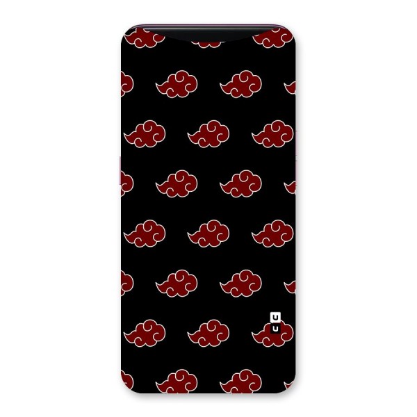 Naruto Akatsuki Pattern Back Case for Oppo Find X